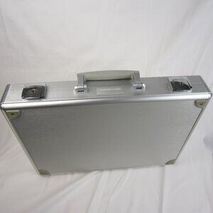 Vanguard Silver Aluminum Lock Briefcase with Two Keys 18" x 13" x 3"